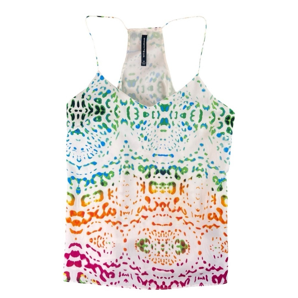 W118 By Walter Baker Rainbow Leopard Print Sheath Tank In Size Medium